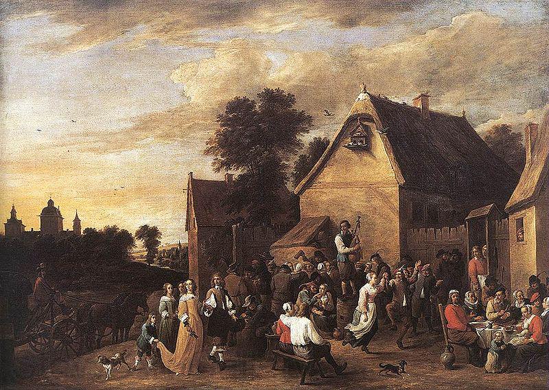 David Teniers the Younger Flemish Kermess Norge oil painting art